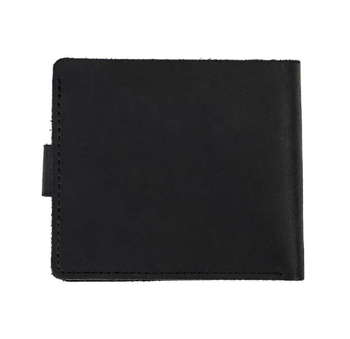 Men's leather wallet XP197 with a pocket for coins Crazy Horse Black