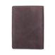 Мужской коричневый кожаный бумажник с отделом для паспорта Valenta