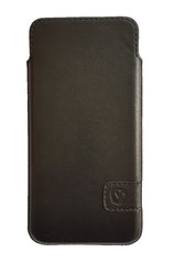 Кожаный чехол-карман Valenta С1347 для телефона (159х78х7,5 мм) Черный