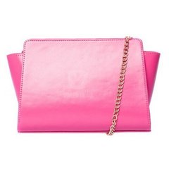 Кожаная женская сумка-трапеция Valenta маленькая, Pink
