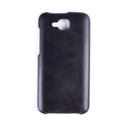 Кожаный чехол-накладка Valenta для телефона Doogee X9 Mini, Черный