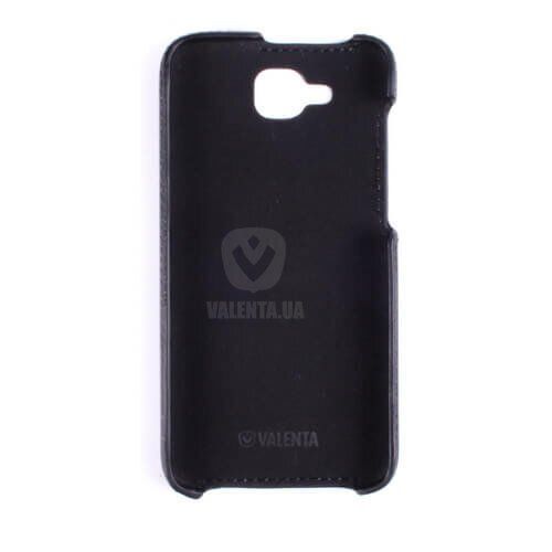 Кожаный чехол-накладка Valenta для телефона Doogee X9 Mini, Черный
