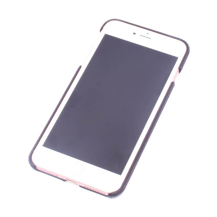 Кожаный чехол-накладка Valenta для телефона Apple iPhone 7 Plus/ 7s Plus/ 8 Plus, Черный