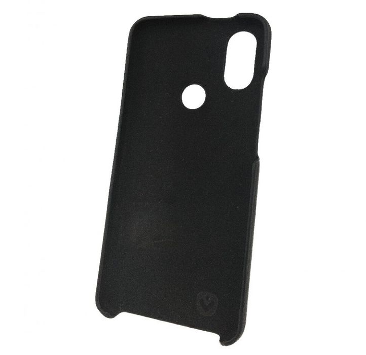 Кожаная накладка Valenta для телефона Xiaomi Mi A2, The black