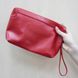 Women's leather cosmetic bag red Valenta large