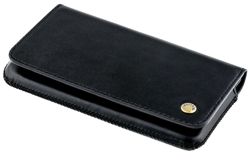Шкіряний чохол-гаманець Valenta С1129XXL для Samsung Galaxy S20 FE Чорний, Чорний
