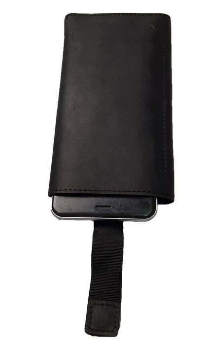Кожаный чехол-кошелек 1301iP7p Valenta для iPhone 8 Plus Черный