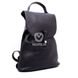 Женская черная кожаная сумка-рюкзак Valenta, Черный