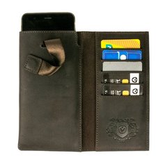Шкіряний чохол-гаманець 1301iP7p Valenta для Xiaomi Redmi Note 11 Коричневий