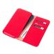 Кожаный чехол-кошелек  для телефона С1129L Valenta Красный, Красный