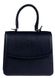 Шкіряна жіноча сумка Valenta  ВЕ6265 трапеція Темно-синя