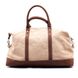Дорожная сумка Комби Valenta - ткань и коричневый нубук, Brown