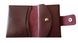 Кожаный картхолдер - кошелек для монет Valenta ХР 247 Бордовый Кайзер