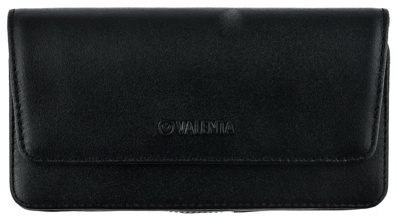 Кожаный поясной чехол Valenta C401 для Nokia 3.4 Черный