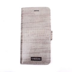 Кожаный белый чехол-книжка Valenta для iPhone 7 Plus/ 7s Plus/ 8 Plus