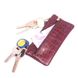 Кожаная коричневая сумочка для ключей Valenta кроко, ХК44310, Brown
