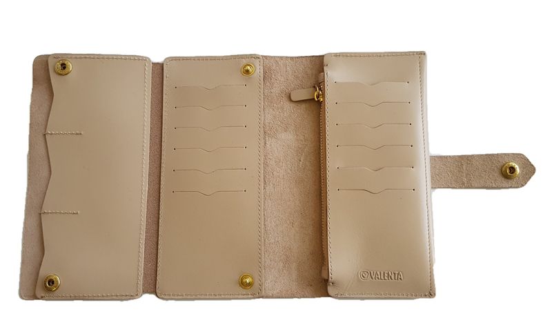 Valenta Cambiata Leather Wallet ХР246 Beige