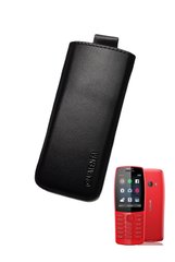 Кожаный чехол-карман Valenta С564 для Nokia 210, Черный