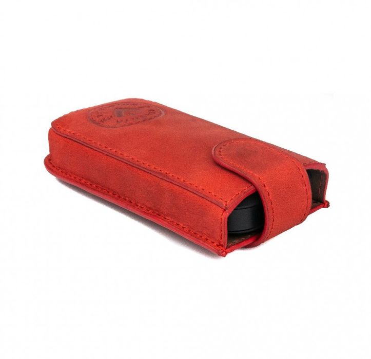 Кожаный чехол для IQOS 3 DUOS Valenta Красный, EC412, Красный