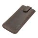 Кожаный чехол-карман Valenta для телефона (143 х 73 х 8,5 мм) Темно-коричневый, Коричневый