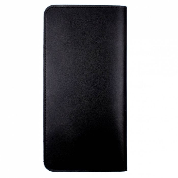 Дорожный черный кожаный органайзер для документов Valenta, ХР59541, Чорний