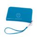 Кожаный синий кошелек Valenta с отделением для телефона до 4,3 дюйма