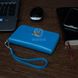 Кожаный синий кошелек Valenta с отделением для телефона до 4,3 дюйма