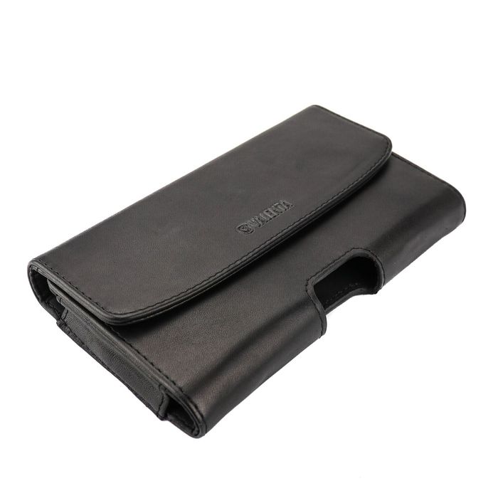 Шкіряний чохол на ремінь Valenta 1299ML для Doogee S95/S95 Pro Чорний, Чорний