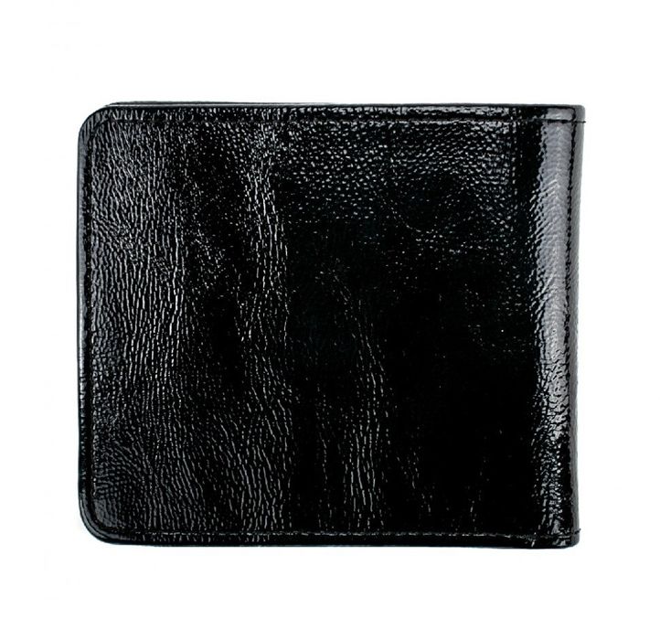 Жіночий шкіряний чорний гаманець Valenta Лак