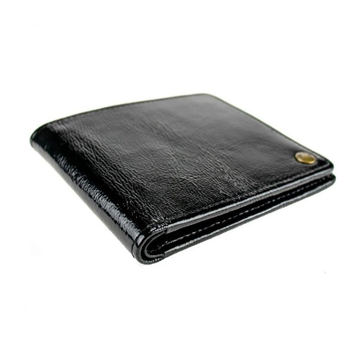 Women's black leather wallet Valenta Lac
