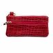 Кожаная сумочка для ключей Valenta кроко, ХК4433, Красный
