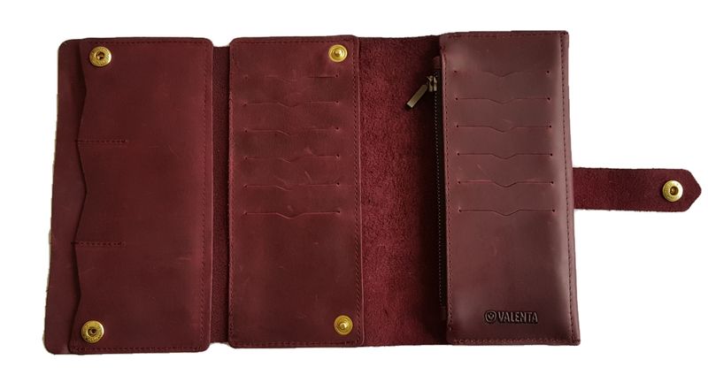 Valenta Cambiata leather wallet ХР246 Marsala