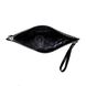 Valenta Women's Leather Clutch with Zipper Black Lacquer
