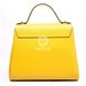 Кожаная желтая женская сумка-келли Valenta, Жёлтый