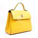 Кожаная желтая женская сумка-келли Valenta, Жовтий
