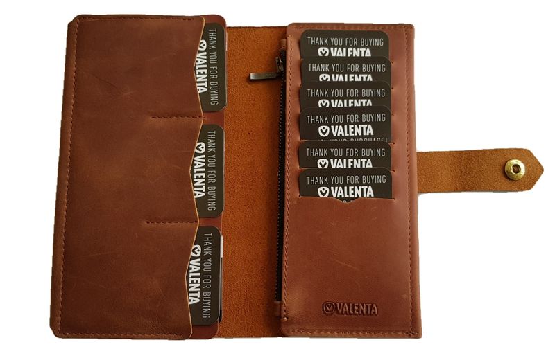 Шкіряний гаманець Valenta Cambiata ХР 246 Коньячний