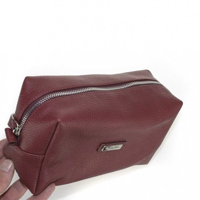 Leather burgundy cosmetic bag BK60 Valenta Flotar