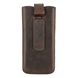 Шкіряний чохол-кишеня С1009 Valenta для смартфонів (163 х 75 х 9 мм) Темно-коричневий, Коричневий