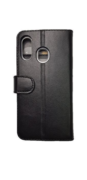 Кожаный чехол-книжка Valenta для Samsung Galaxy A40 Черный, Черный