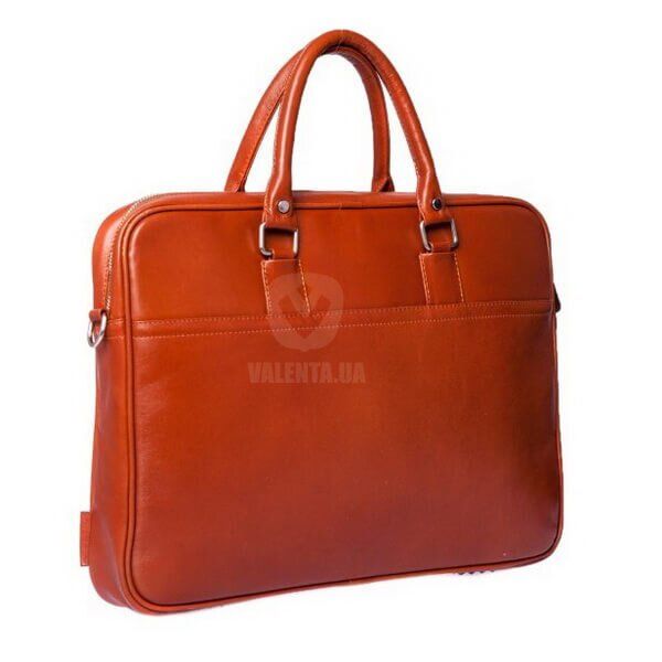 Кожаная коричневая сумка с отделением для ноутбука Valenta, Brown