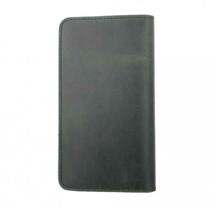 Шкіряний гаманець c відділенням для телефону до 160х85х10 мм Valenta C1153XL Зелений