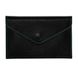 Шкіряний чоловічий чорно - бірюзовий гаманець-органайзер Envelope