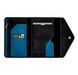 Leather men's black and turquoise wallet-organizer Envelope
