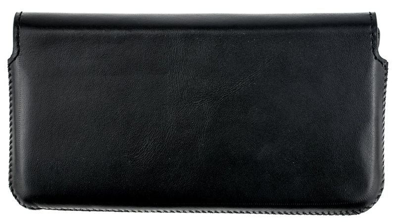 Шкіряний чохол-гаманець Valenta С1129XL для iPhone XR Чорний, Чорний