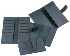 Подарочный набор кожаных аксессуаров Valenta 4 в 1 Синий, ПН462, Темно-синий