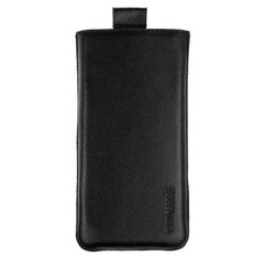 Кожаный чехол-карман VALENTA для телефона Nokia  9 PureView Чёрный, Черный