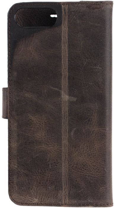 Кожаный чехол-книжка Valenta для Apple iPhone 7/8 Plus комби Коричневый, Коричневый