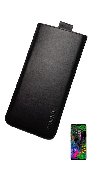 Шкіряний чохол-кишеня VALENTA для LG G8 ThinQ, Чорний