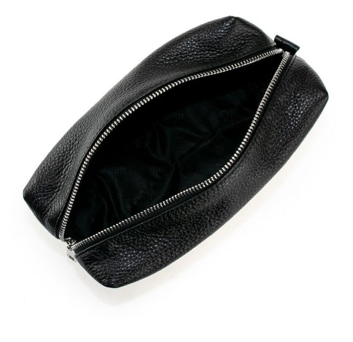 Leather black cosmetic bag BK60 Valenta Flotar