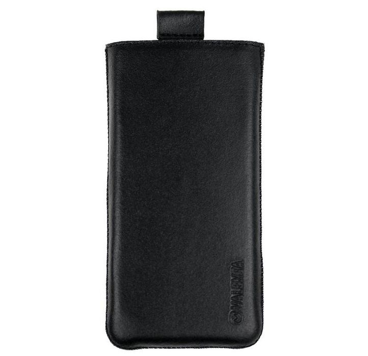Кожаный чехол-карман Valenta для телефона Samsung Galaxy S9 Plus, The black